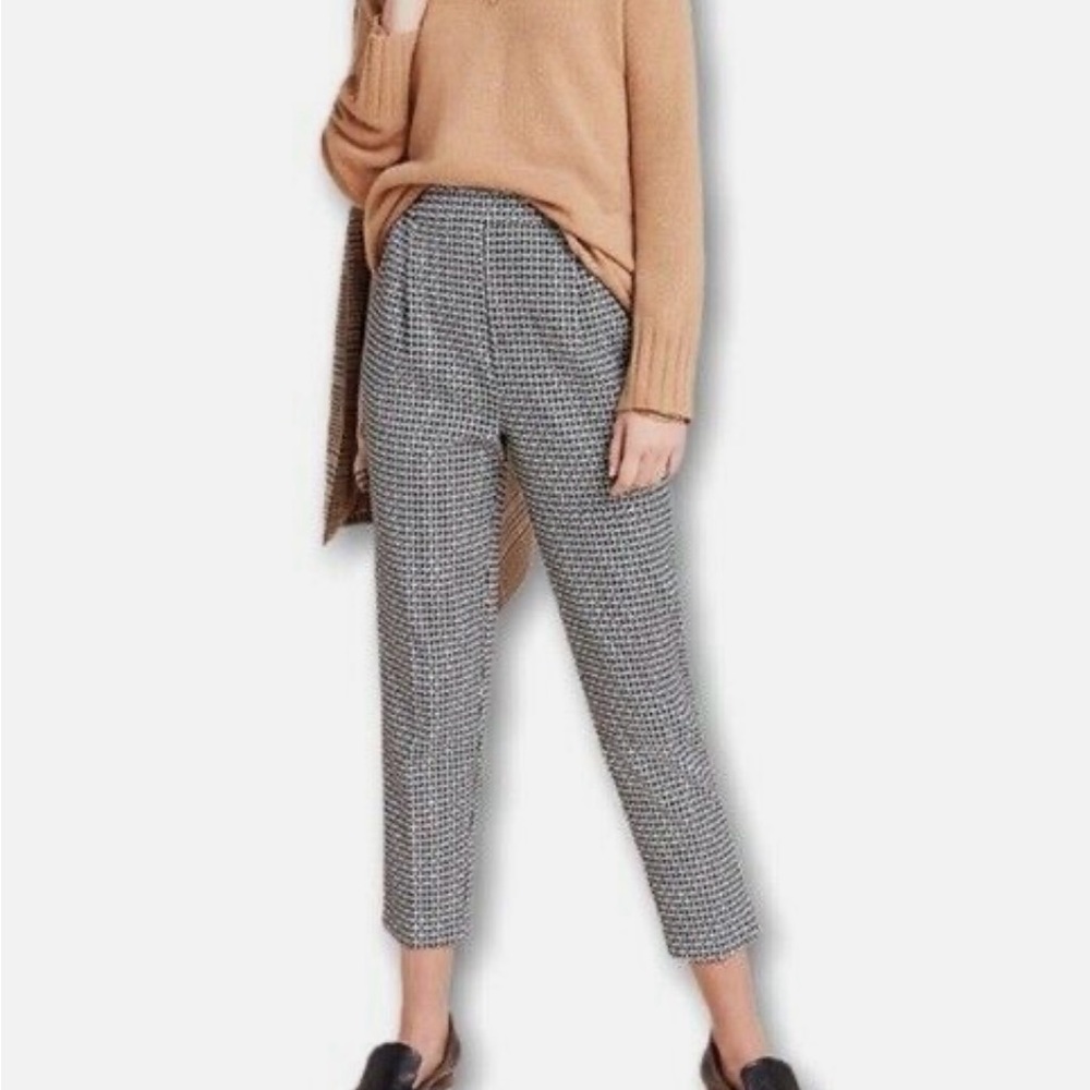 Anthro black and white print pant